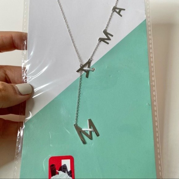 NWT ADORNIA Mama Lariat Necklace in Sterling Silver - Picture 4 of 7